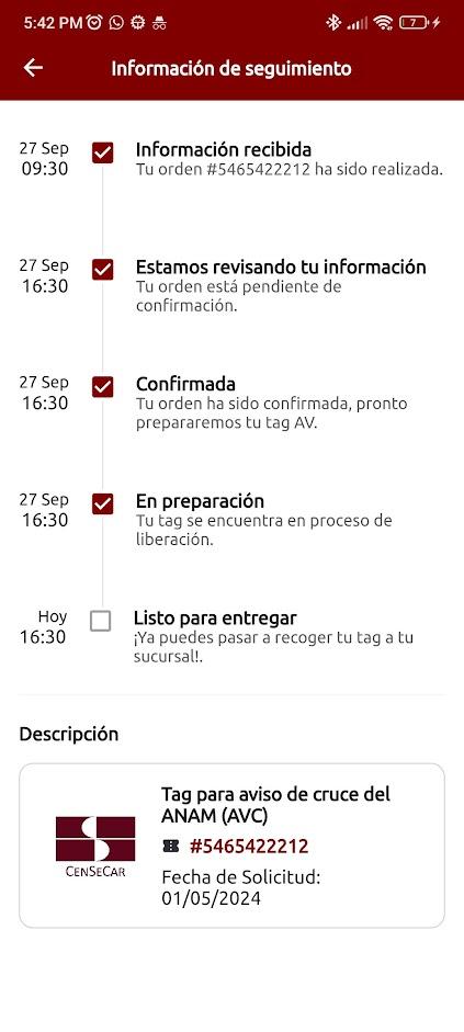 Módulo de tracking de tag en Censecar