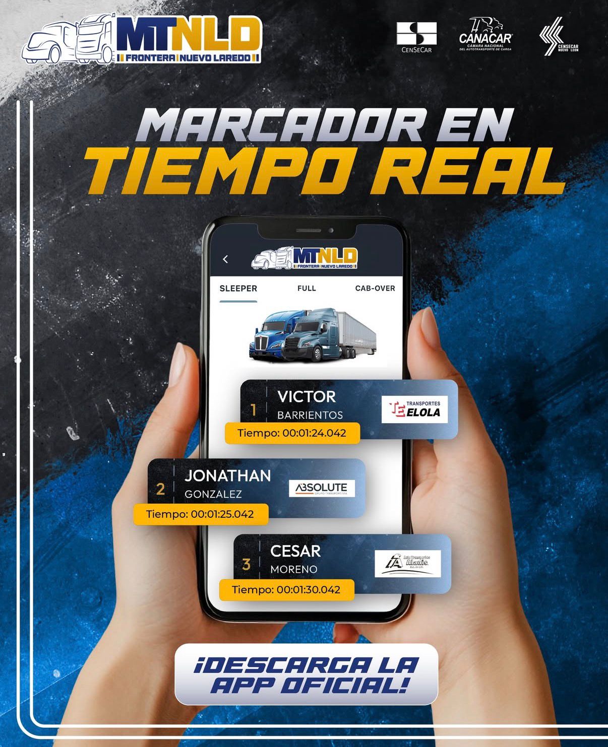 Banner promocional de marcador en tiempo real de MT México